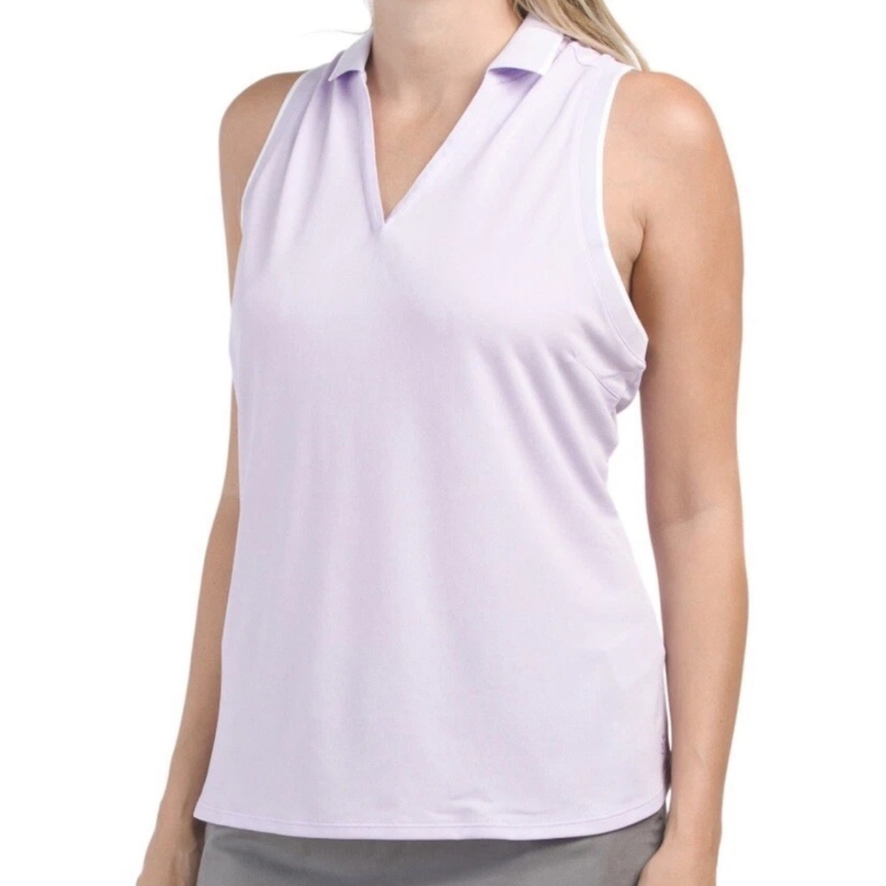 Puma Golf Women's MATTR Sprinter Sleeveless Lavender Polo Top Size XXL - NWT $55